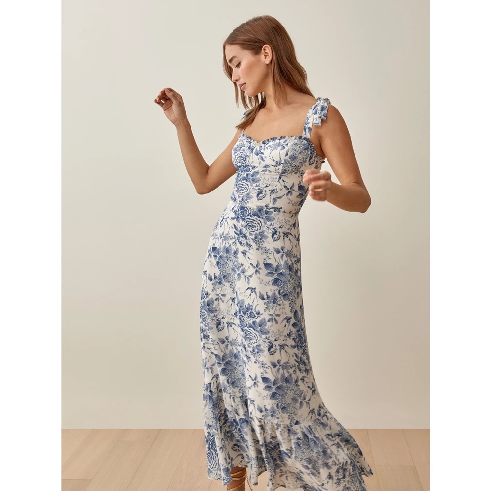 Reformation Nikita Dress in Pompadour